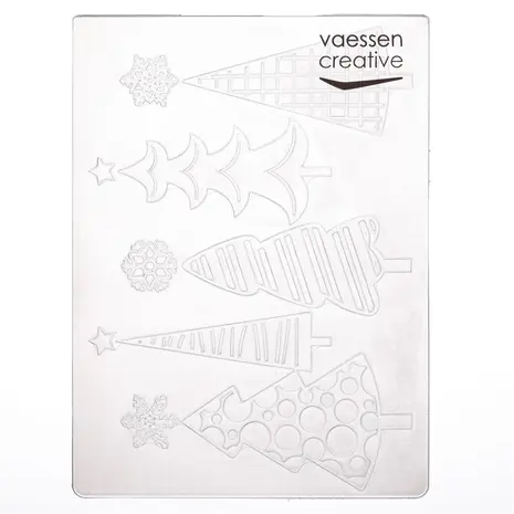 Vaessen Creative Embossing Folder Kerstbomen (100605-250) Vaessen Creative Embossing Folder Kerstbomen (100605-250)