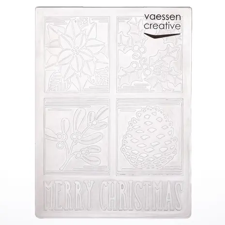 Vaessen Creative Embossing Folder Kerstmis Blokken (100605-255) Vaessen Creative Embossing Folder Kerstmis Blokken (100605-255)