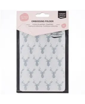 Vaessen Creative Embossing Folder Hertenkoppen (100605-297) Vaessen Creative Embossing Folder Hertenkoppen (100605-297)