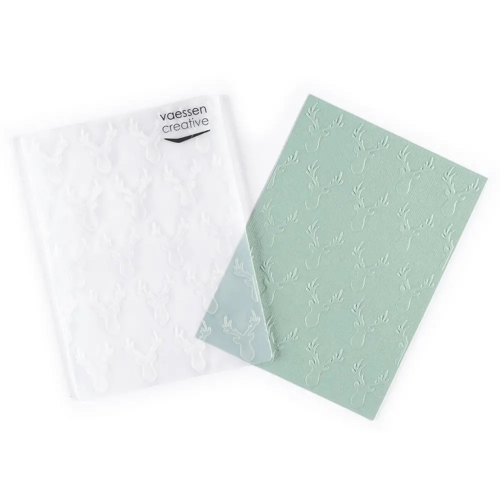 Vaessen Creative Embossing Folder Hertenkoppen (100605-297) Vaessen Creative Embossing Folder Hertenkoppen (100605-297)