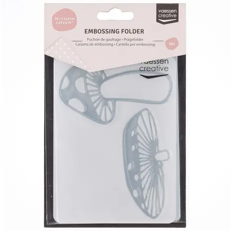 Vaessen Creative Embossing Folder Paddenstoelen (100605-299) Vaessen Creative Embossing Folder Paddenstoelen (100605-299)