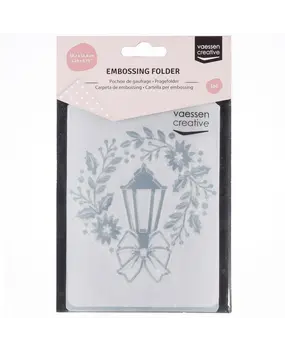 Vaessen Creative Embossing Folder Lamp and Wreath (100605-331)* Vaessen Creative Embossing Folder Lamp and Wreath (100605-331)*