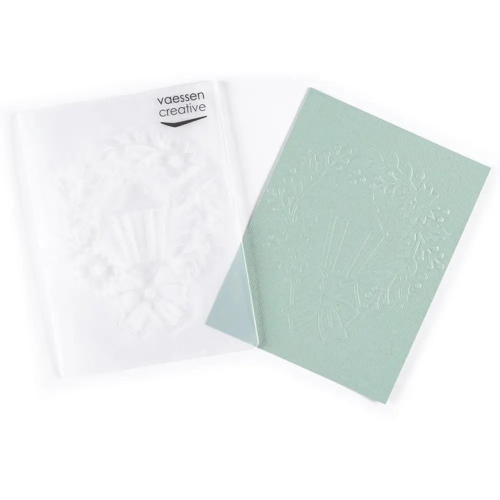 Vaessen Creative Embossing Folder Lamp and Wreath (100605-331) Vaessen Creative Embossing Folder Lamp and Wreath (100605-331)