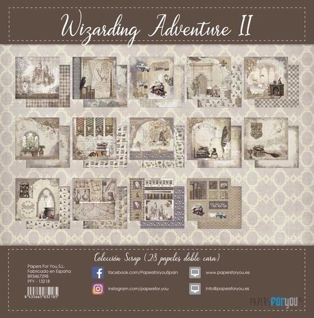Papers For You Wizarding Adventure II 6x6 Inch Paper Pack (28pcs) (PFY-13218)
