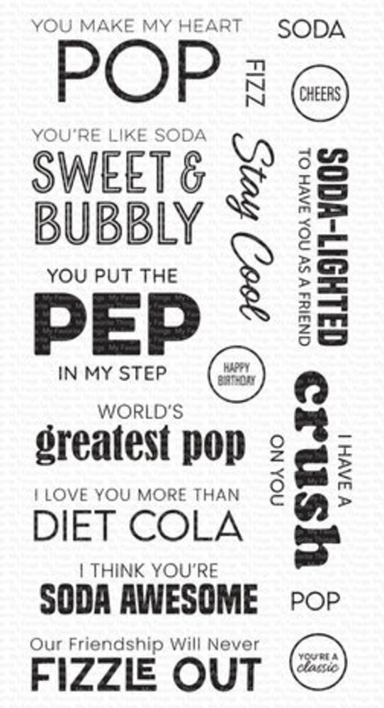 My Favorite Things Soda Pop Clear Stamps (CS-849)