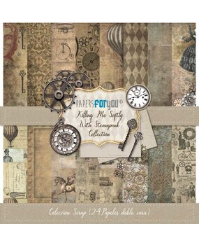 Papers For You Killing Me Softly With Steampunk 6x6 Inch Paper Pack (24pcs) (PFY-3039) Papers For You Killing Me Softly With Steampunk 6x6 Inch Paper Pack (24pcs) (PFY-3039)