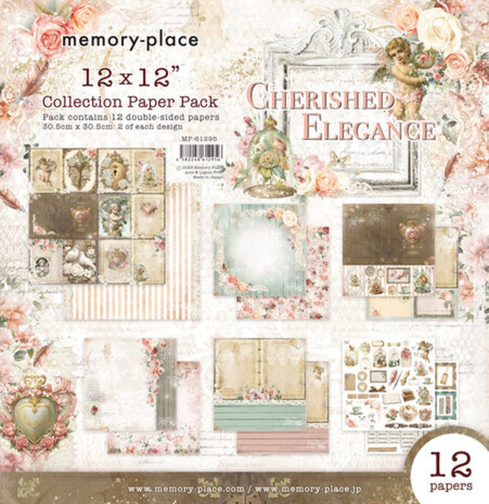 Memory Place Cherished Elegance 12x12 Inch Paper Pack (MP-61295) Memory Place Cherished Elegance 12x12 Inch Paper Pack (MP-61295)
