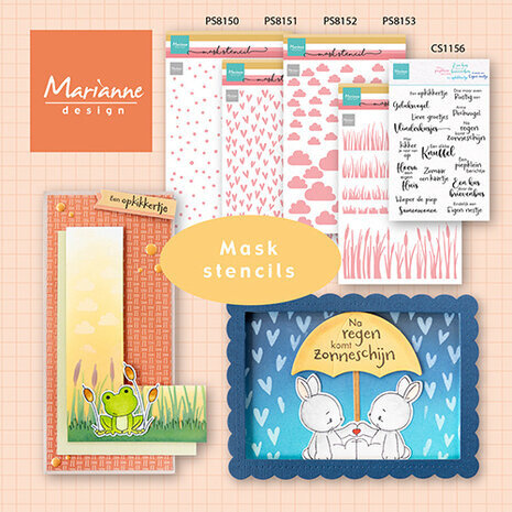 Marianne Design Masking Stencil A5 Clouds (PS8152) Marianne Design Masking Stencil A5 Clouds (PS8152)