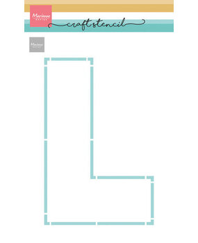 Marianne Design Craft Stencil A5 L-letter (PS8154) Marianne Design Craft Stencil A5 L-letter (PS8154)