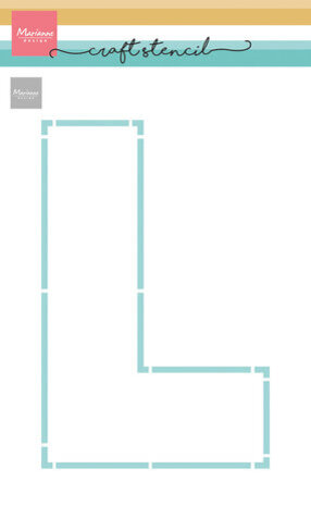 Marianne Design Craft Stencil A5 L-letter (PS8154) Marianne Design Craft Stencil A5 L-letter (PS8154)