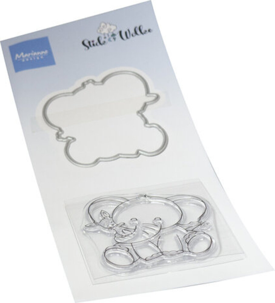 Marianne Design Stick & Wolke Stamp & Die Elephant Hug (CS1153)