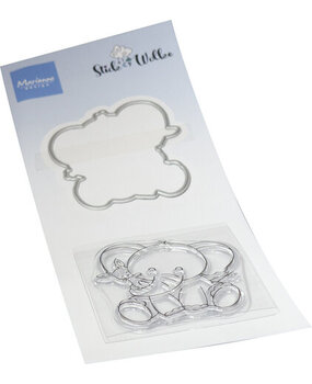 Marianne Design Stick & Wolke Stamp & Die Elephant Hug (CS1153)