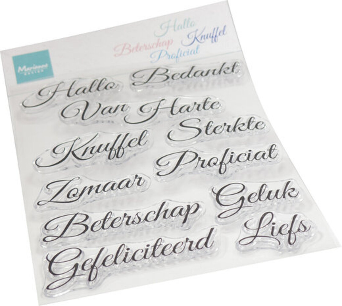 Marianne Design Clear Stamps Elegante Wensen (CS1157)