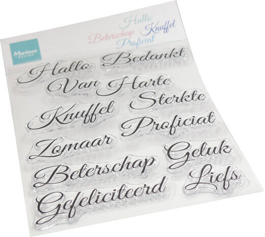 Marianne Design Clear Stamps Elegante Wensen (CS1157)