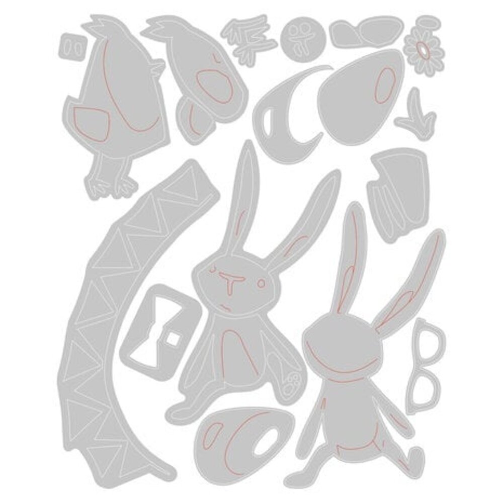 Sizzix Thinlits Die Set Vault Bunny + Chick (666561)