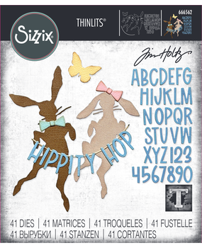 Sizzix Thinlits Die Set Vault Hippity Hop (666562) Sizzix Thinlits Die Set Vault Hippity Hop (666562)