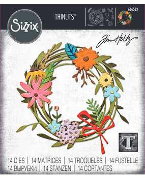 Sizzix Thinlits Die Set Vault Funky Floral Wreath (666563) Sizzix Thinlits Die Set Vault Funky Floral Wreath (666563)