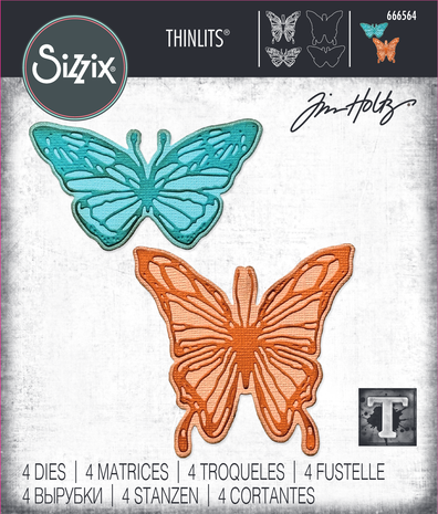 Sizzix Thinlits Die Set Vault Scribbly Butterfly (666564) Sizzix Thinlits Die Set Vault Scribbly Butterfly (666564)