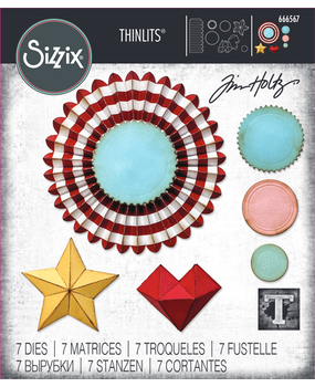 Sizzix Thinlits Die Set Vault Rosettes (666567) Sizzix Thinlits Die Set Vault Rosettes (666567)