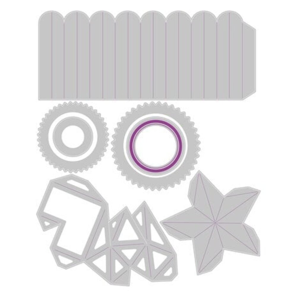 Sizzix Thinlits Die Set Vault Rosettes (666567) Sizzix Thinlits Die Set Vault Rosettes (666567)