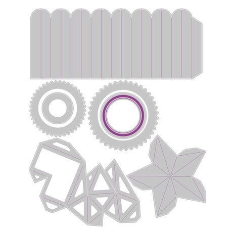 Sizzix Thinlits Die Set Vault Rosettes (666567) Sizzix Thinlits Die Set Vault Rosettes (666567)