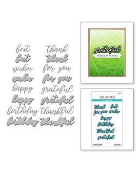 Spellbinders Serenade of Autumn Serenade Sentiments Dies (S4-1312)