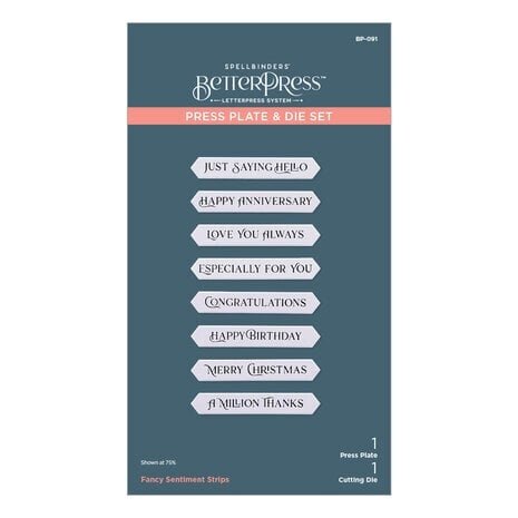 Spellbinders Serenade of Autumn Fancy Sentiment Strips Press Plate & Die Set (BP-091) Spellbinders Serenade of Autumn Fancy Sentiment Strips Press Plate & Die Set (BP-091)