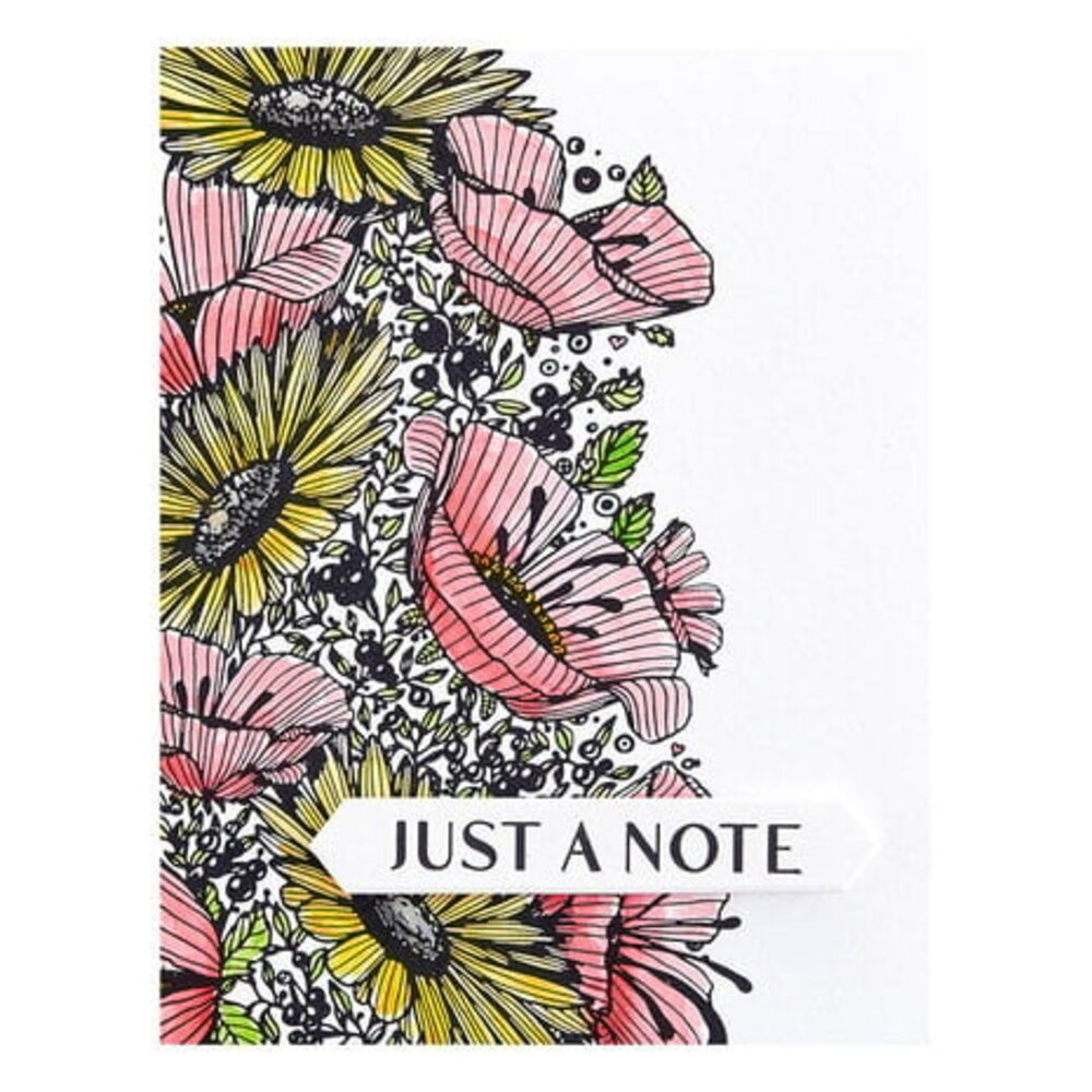 Spellbinders Serenade of Autumn Sunflower Border Press Plate (BP-093)