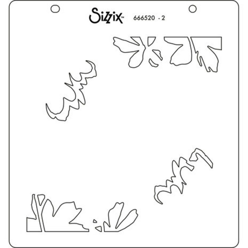 Sizzix Layered Stencils 6x6 Inch Botanical Border (666520) Sizzix Layered Stencils 6x6 Inch Botanical Border (666520)