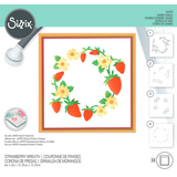 Sizzix Layered Stencils 6x6 Inch Strawberry Wreath (666528)