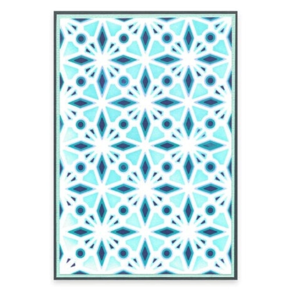 Sizzix Layered Stencils A6 Geo Crystals (666530) Sizzix Layered Stencils A6 Geo Crystals (666530)