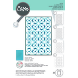 Sizzix Layered Stencils A6 Geo Crystals (666530)