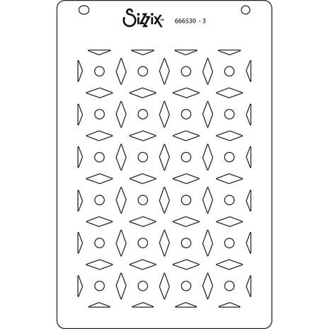 Sizzix Layered Stencils A6 Geo Crystals (666530) Sizzix Layered Stencils A6 Geo Crystals (666530)