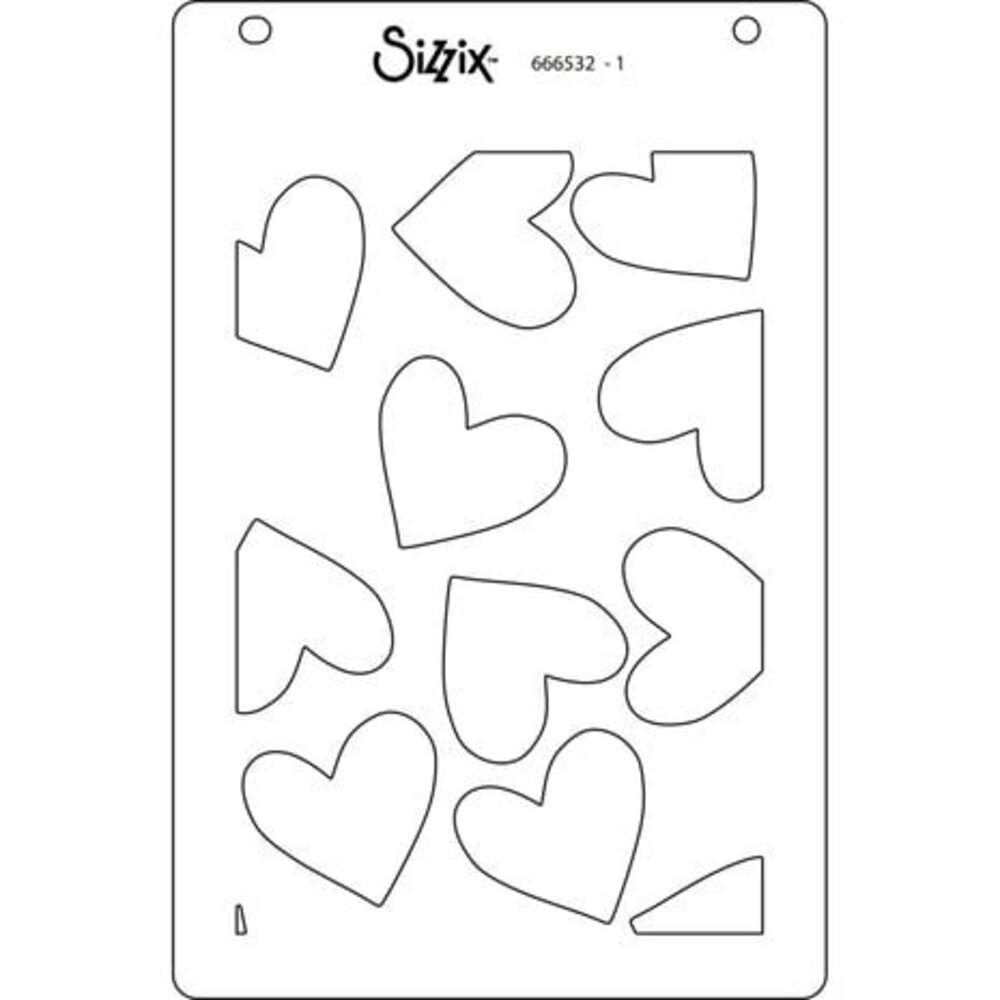 Sizzix Layered Stencils A6 Making Hearts (666532) Sizzix Layered Stencils A6 Making Hearts (666532)
