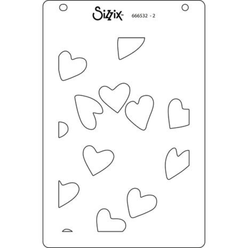 Sizzix Layered Stencils A6 Making Hearts (666532) Sizzix Layered Stencils A6 Making Hearts (666532)