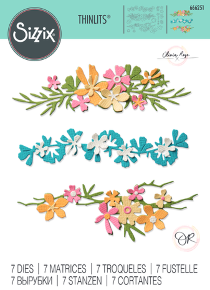 Sizzix Thinlits Die Set Woodland Borders (666251) Sizzix Thinlits Die Set Woodland Borders (666251)