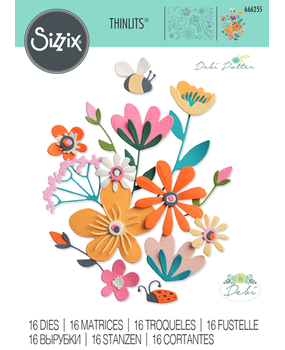 Sizzix Thinlits Die Set Fabulous Bold Flora (666255) Sizzix Thinlits Die Set Fabulous Bold Flora (666255)