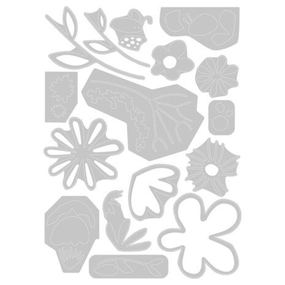 Sizzix Thinlits Die Set Fabulous Bold Flora (666255) Sizzix Thinlits Die Set Fabulous Bold Flora (666255)