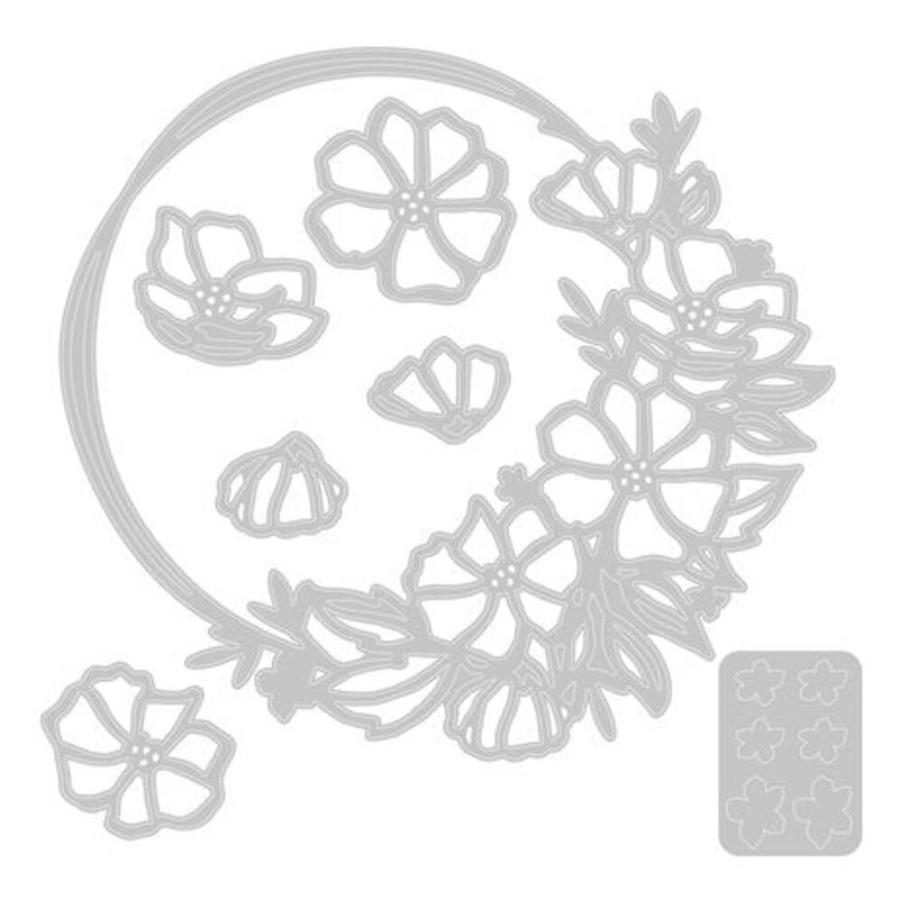 Sizzix Thinlits Die Set Floral Round (666522) Sizzix Thinlits Die Set Floral Round (666522)
