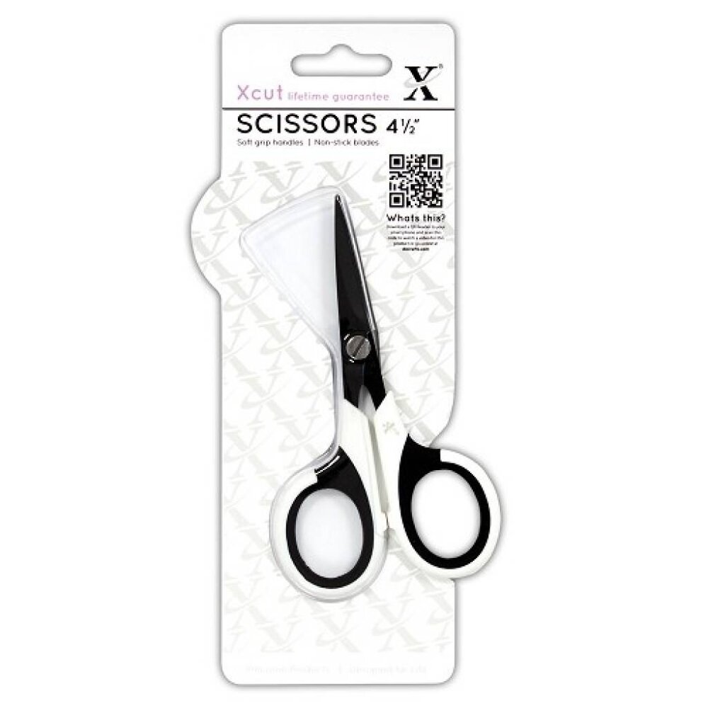 Xcut 4.5 Inch Micro Craft Scissors (Soft Grip & Non-Stick) (XCU 255200)