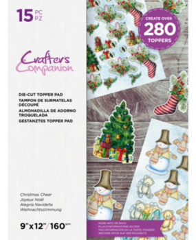 Crafter's Companion Christmas Cheer 9x12 Inch Die-Cut Topper Pad (CC-DTPAD9-CHCH) Crafter's Companion Christmas Cheer 9x12 Inch Die-Cut Topper Pad (CC-DTPAD9-CHCH)