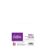 Crafter's Companion Card & Envelopes 5x5 Inch White (100pcs) (CC-WHCBEN-5X5)