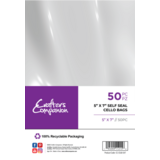 Crafter's Companion Self Seal Cello Bags 5x7 Inch (50pcs) (CC-CELB-5X7)