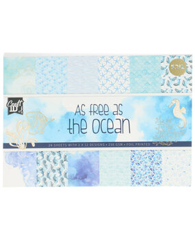 Craft ID As Free as the Ocean 11,5x16,5 cm Paper Pad (CR4023/GE) Craft ID As Free as the Ocean 11,5x16,5 cm Paper Pad (CR4023/GE)
