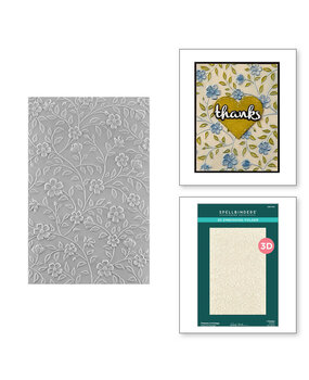 Spellbinders Garden Flowers & Foliage 3D Embossing Folder (E3D-074)