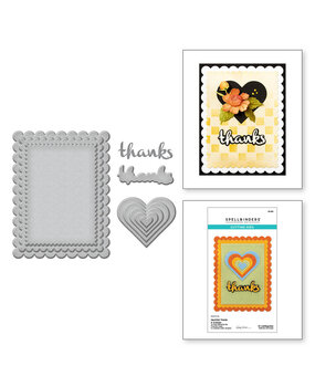 Spellbinders Garden Heartfelt Thanks & Scallops Dies (S5-616)