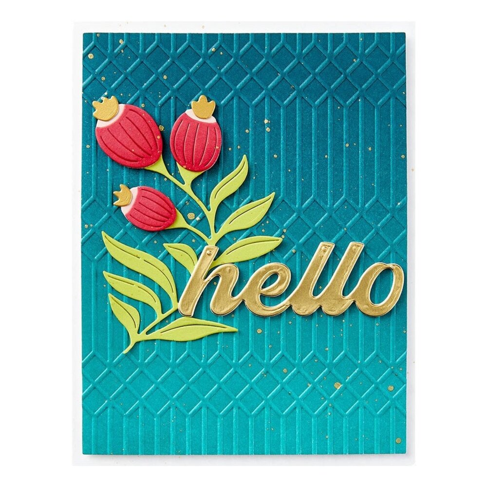 Spellbinders Fresh Picked Columns Embossing Folder (SES-056)