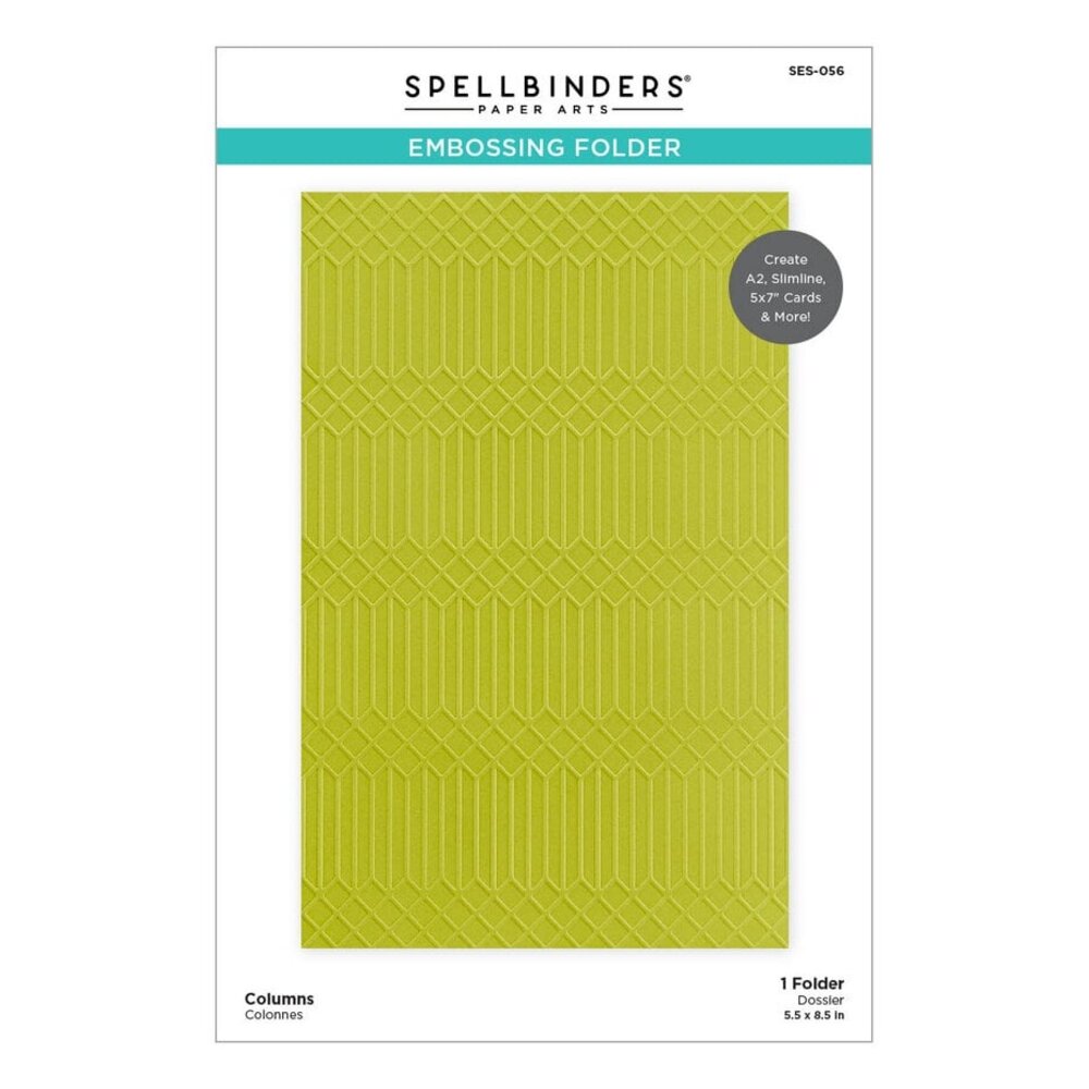 Spellbinders Fresh Picked Columns Embossing Folder (SES-056)
