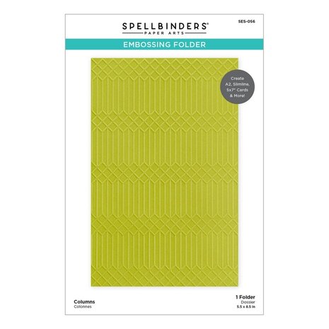 Spellbinders Fresh Picked Columns Embossing Folder (SES-056)