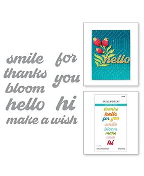 Spellbinders Fresh Picked Sentiments Dies (S4-1329)